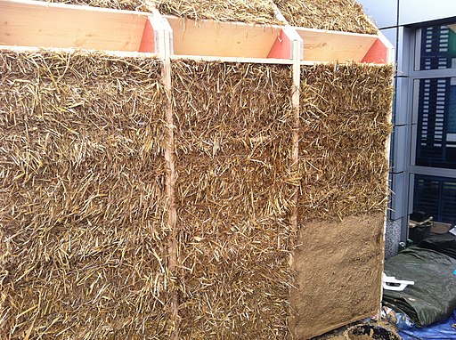 straw bale wall